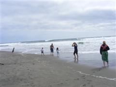 Dipping the toes in the Pacific Ocean